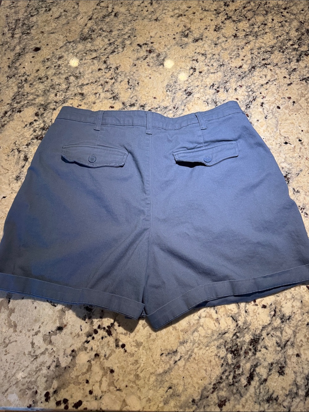 Banana Republic Women's High-Rise Bermuda Shorts in Slate Blue